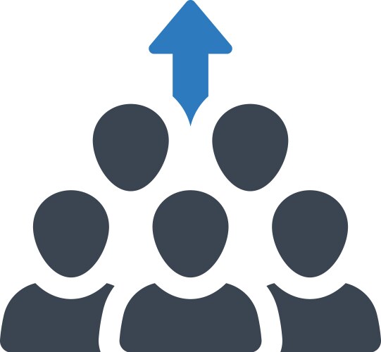 Aging population concept icon Royalty Free Vector Image