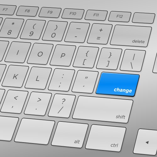 change keyboard vector