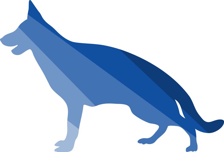 German shepherd outline Vector Images & Graphics for Commercial Use ...