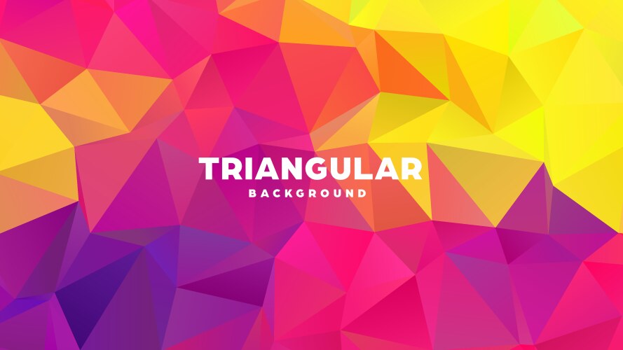 Triangle polygonal abstract geometric background Vector Image