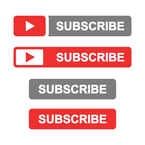 Subscribe like share and comment button symbol Vector Image