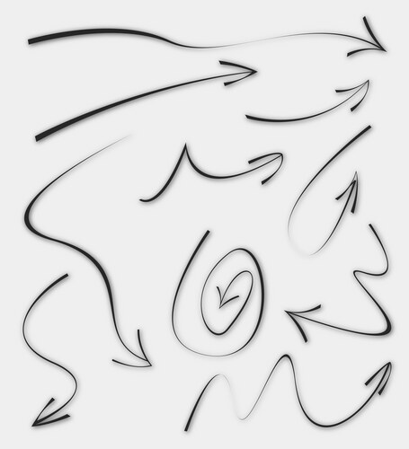 Hand Drawn Arrow Sketches Vector Image