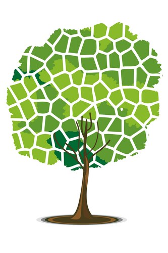 Geometric shape tree Vector Images & Graphics for Commercial Use ...