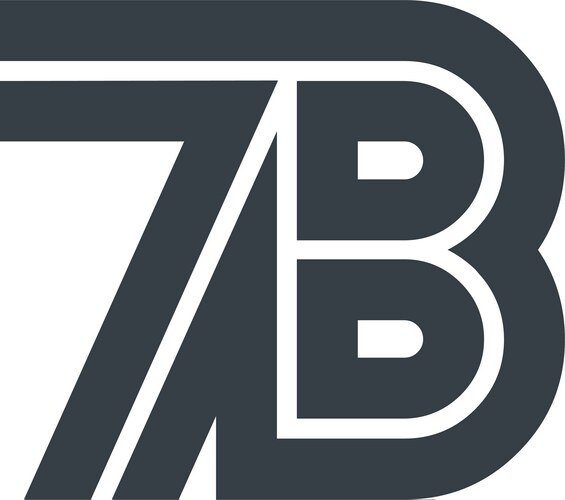 7b logo design (55853694) – Royalty-Free Vector | VectorStock
