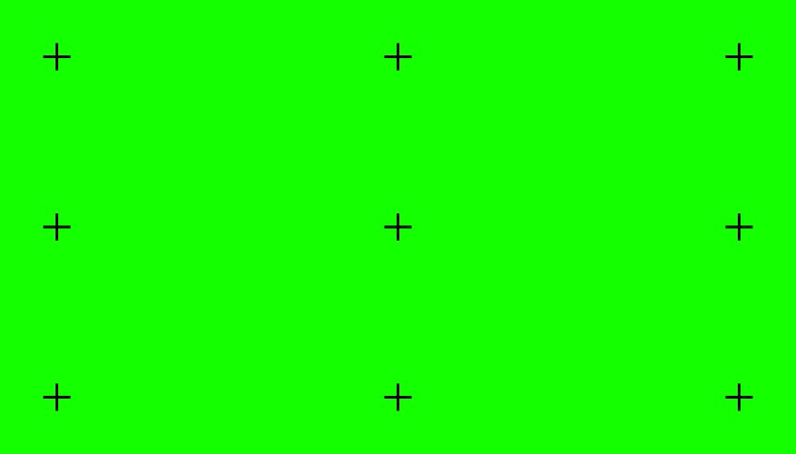 Chroma key blank green background with motion vector image