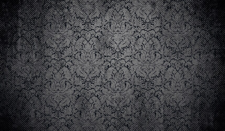 Dark damask pattern with vintage grunge texture Vector Image
