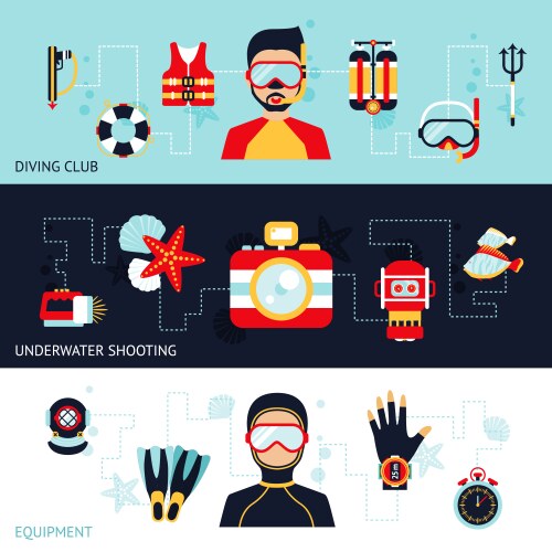 Water sport set Royalty Free Vector Image - VectorStock