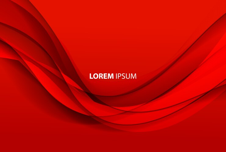 Red Abstract Color Design Abstract background with red smooth color Vector Image