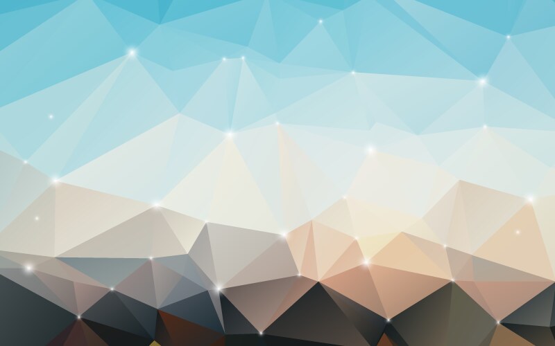 Blue glass triangles abstract background Vector Image