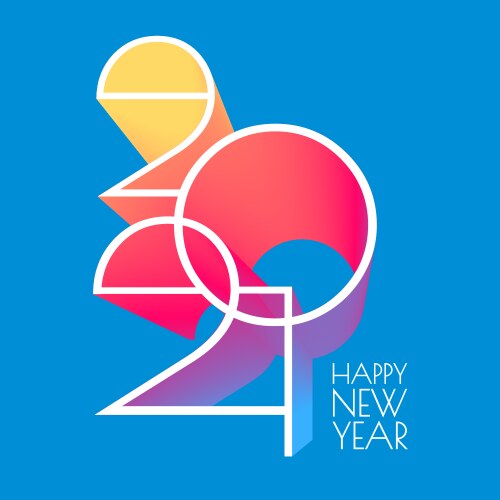 happy new 2021 year elegant poster template vector image