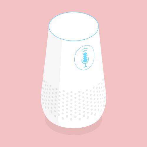 Smart voice recognition Royalty Free Vector Image