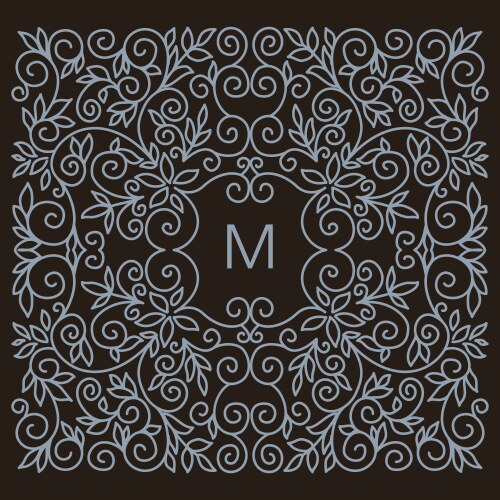Monogram design element Royalty Free Vector Image