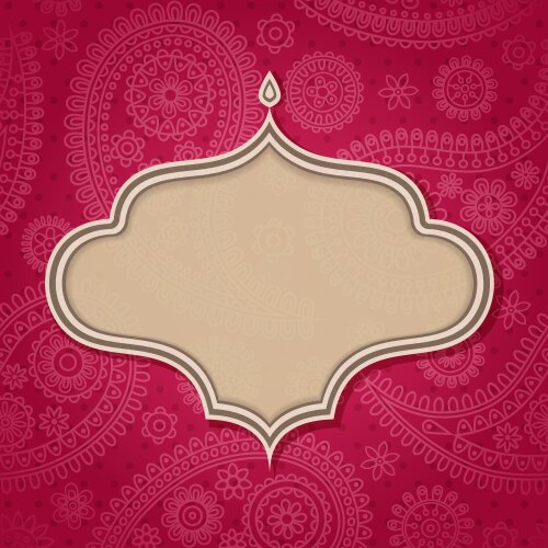 Indian frame Royalty Free Vector Image - VectorStock