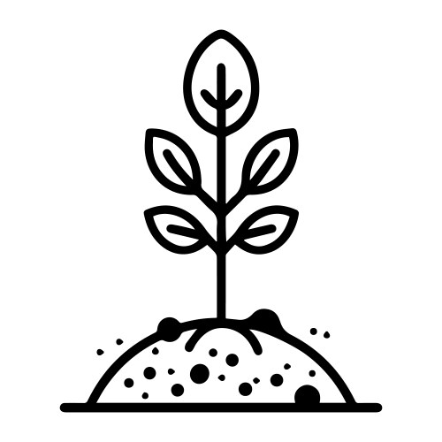 Plant pot icon or modern line symbol art Vector Image