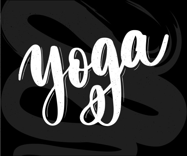 yoga studio concept logo design elegant hand vector image