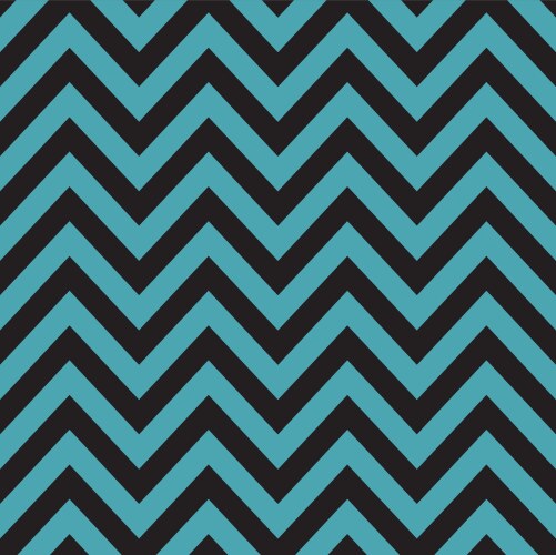 Blue black chevron retro decorative pattern vector image