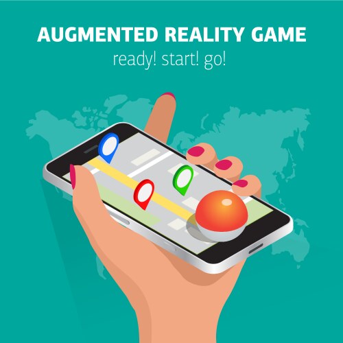 Mobile gaming Royalty Free Vector Image - VectorStock