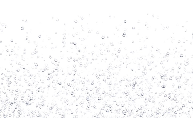 underwater fizzing bubbles soda or champagne vector image