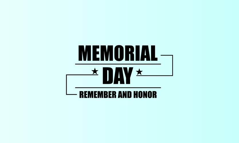 Patriotism personified memorial day tribute vector image