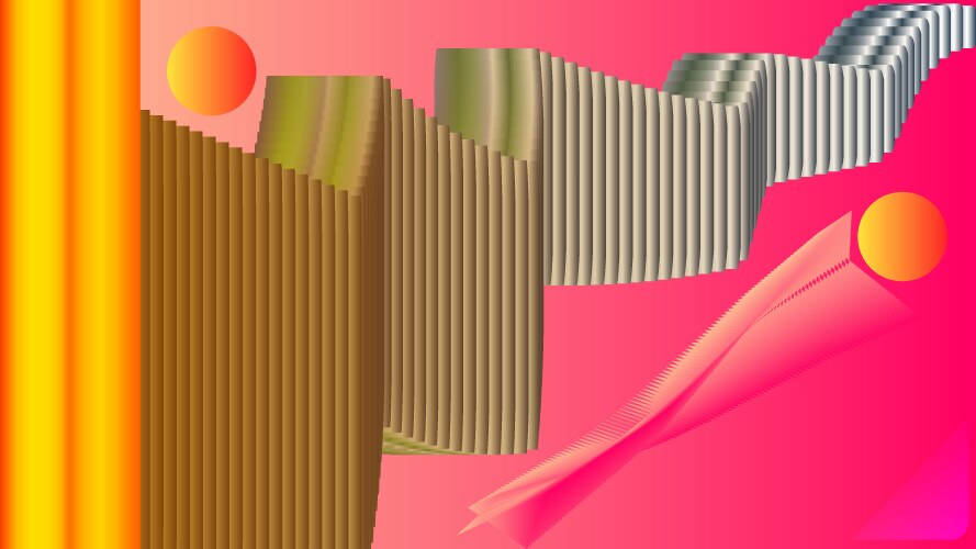 Abstract business background with random objects vector image