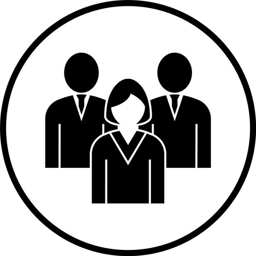 corporate team icon vector image