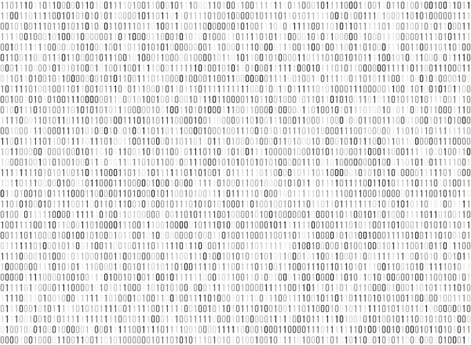 Digital Binary Code Matrix vector image