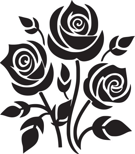 Flowers - high quality logo ideal for t-shirt vector image