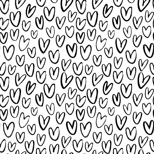 Heart pattern for happy valentine day vector image