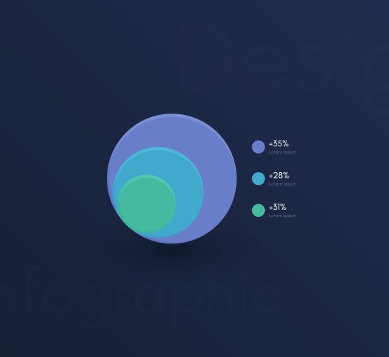 graphic infographics template for creating web vector image