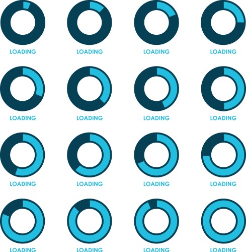 Indicator loading Royalty Free Vector Image - VectorStock