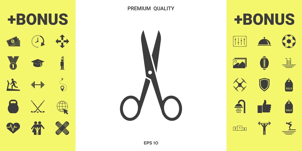 Scissors icon symbol – Royalty-Free Vector | VectorStock