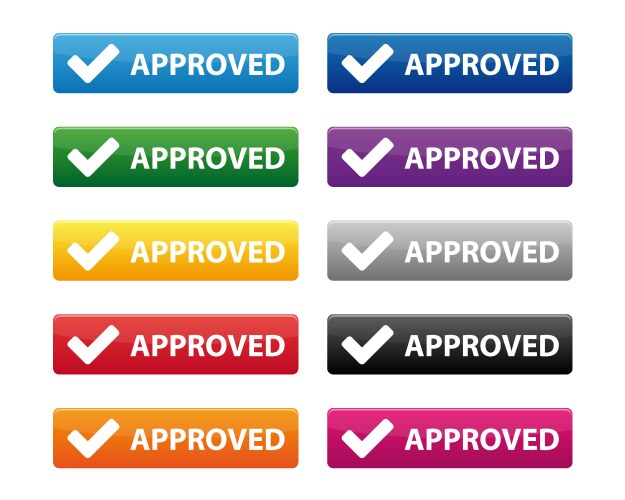 Blank square buttons Royalty Free Vector Image