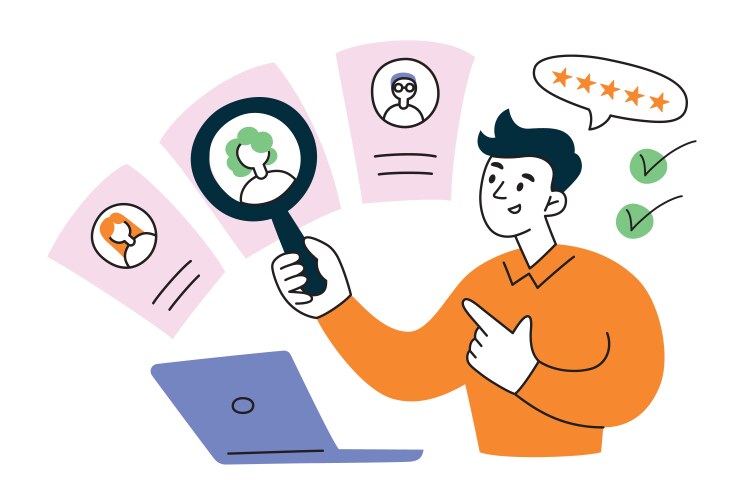 Employee career support job training – Royalty-Free Vector | VectorStock