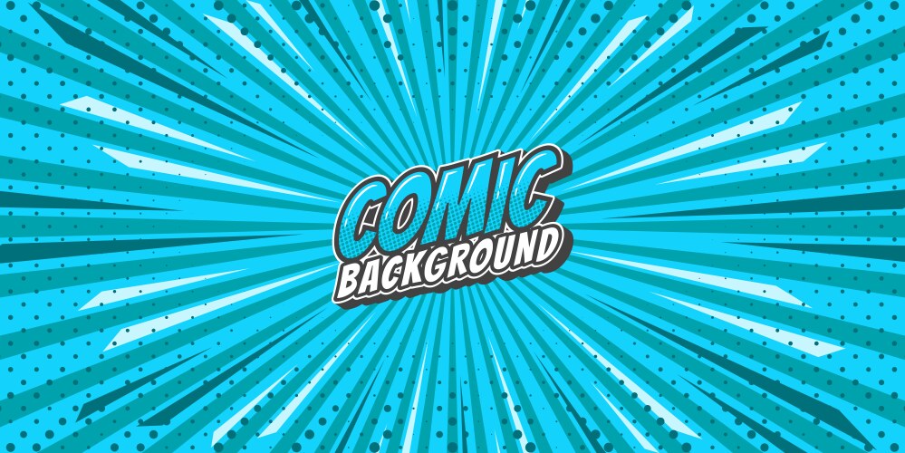 Pop art retro comic rays background Royalty Free Vector