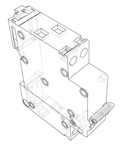 Automatic circuit breaker concept vector image