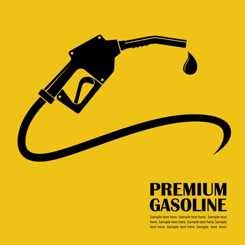 Gas station poster Vector Image