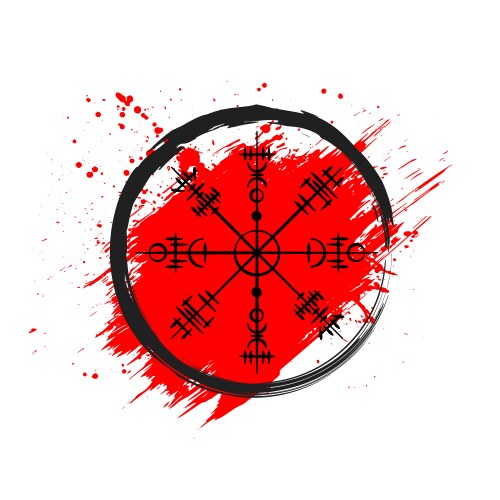 Vegvisir Viking Runes Vector Images (over 320)