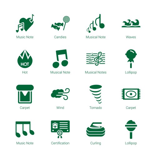 Swirl icons vector image