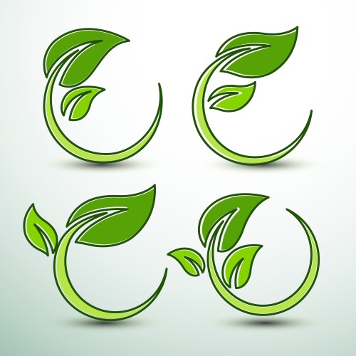 Green labels Royalty Free Vector Image - VectorStock