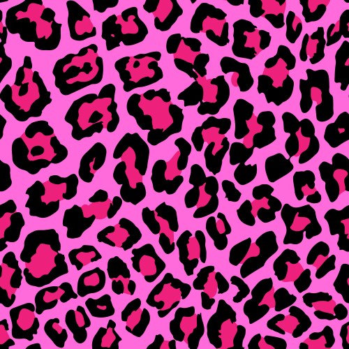 Seamless pink leopard texture pattern Royalty Free Vector