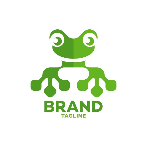 Tech Frog Logo - Modern & Vibrant Vector Image