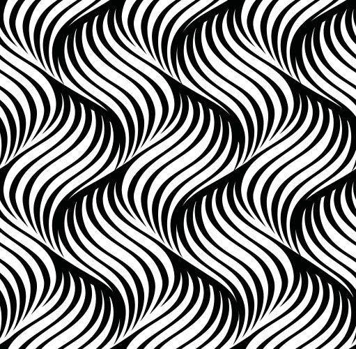 Diagonal wavy stripped seamless pattern Royalty Free Vector