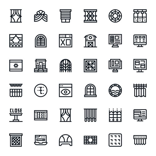 Window icons Vector Images & Graphics for Commercial Use | VectorStock