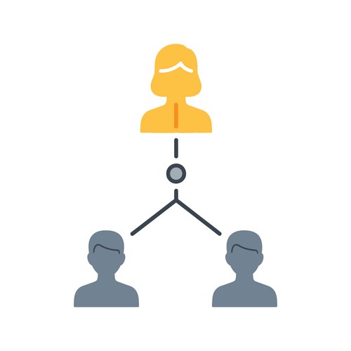 Team Hierarchy Structure Chart – Royalty-Free Vector | VectorStock