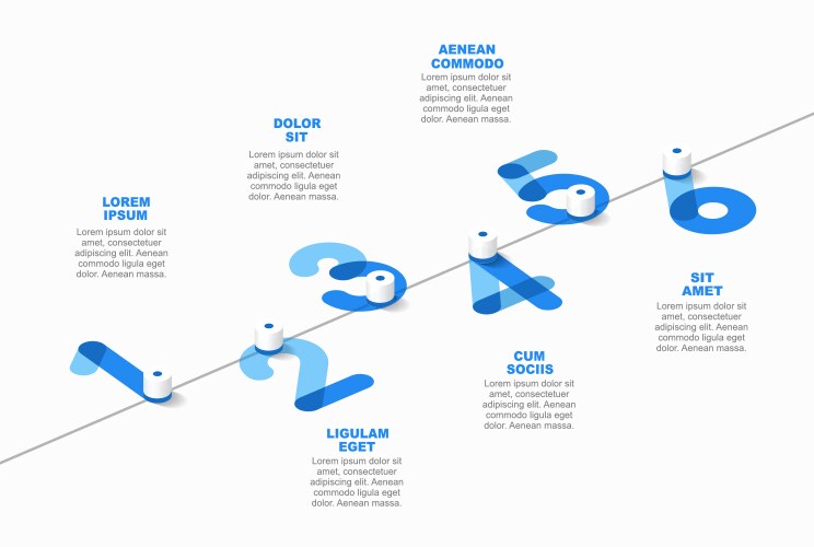 Infographic design template with place vector image