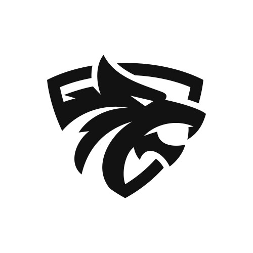 Noble Wolf Shield Logo Vector Image