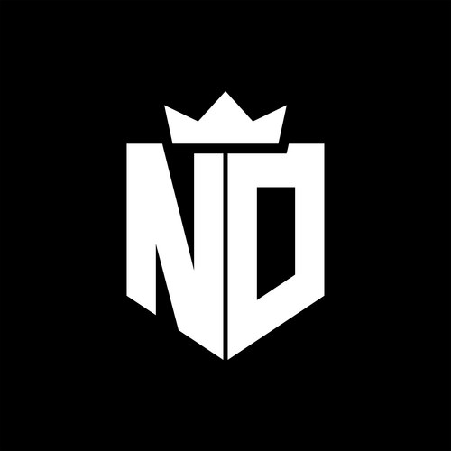 Lf logo with shield shape geeometric crown – Royalty-Free Vector ...