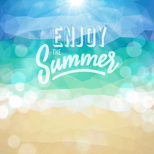 Summer tropical beach background Royalty Free Vector Image