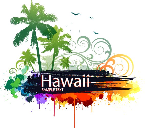 Tropical summer banners Royalty Free Vector Image