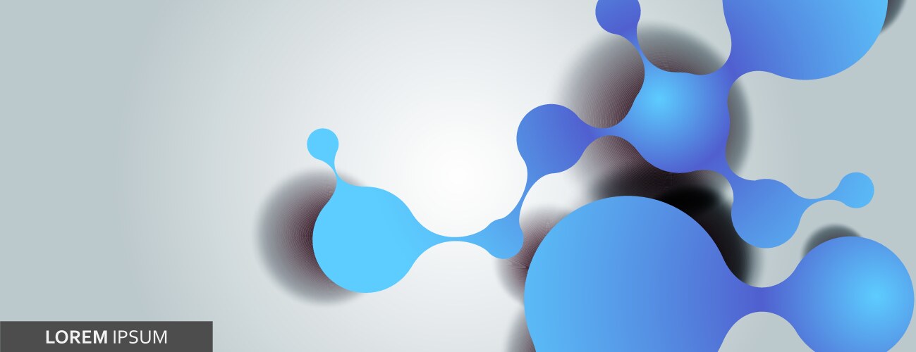 Abstract molecule structure for science research vector image